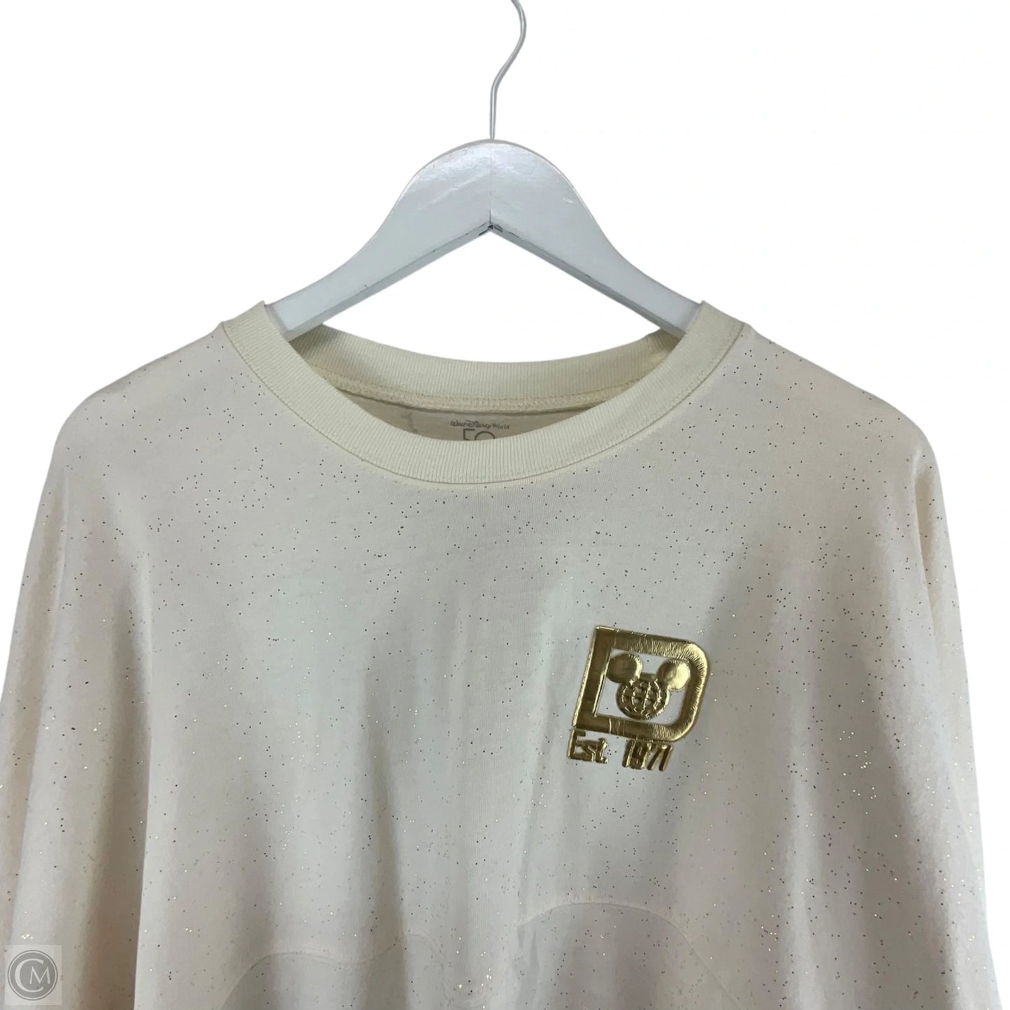 Top Long Sleeve Basic By Disney In Tan, Size: Xxl