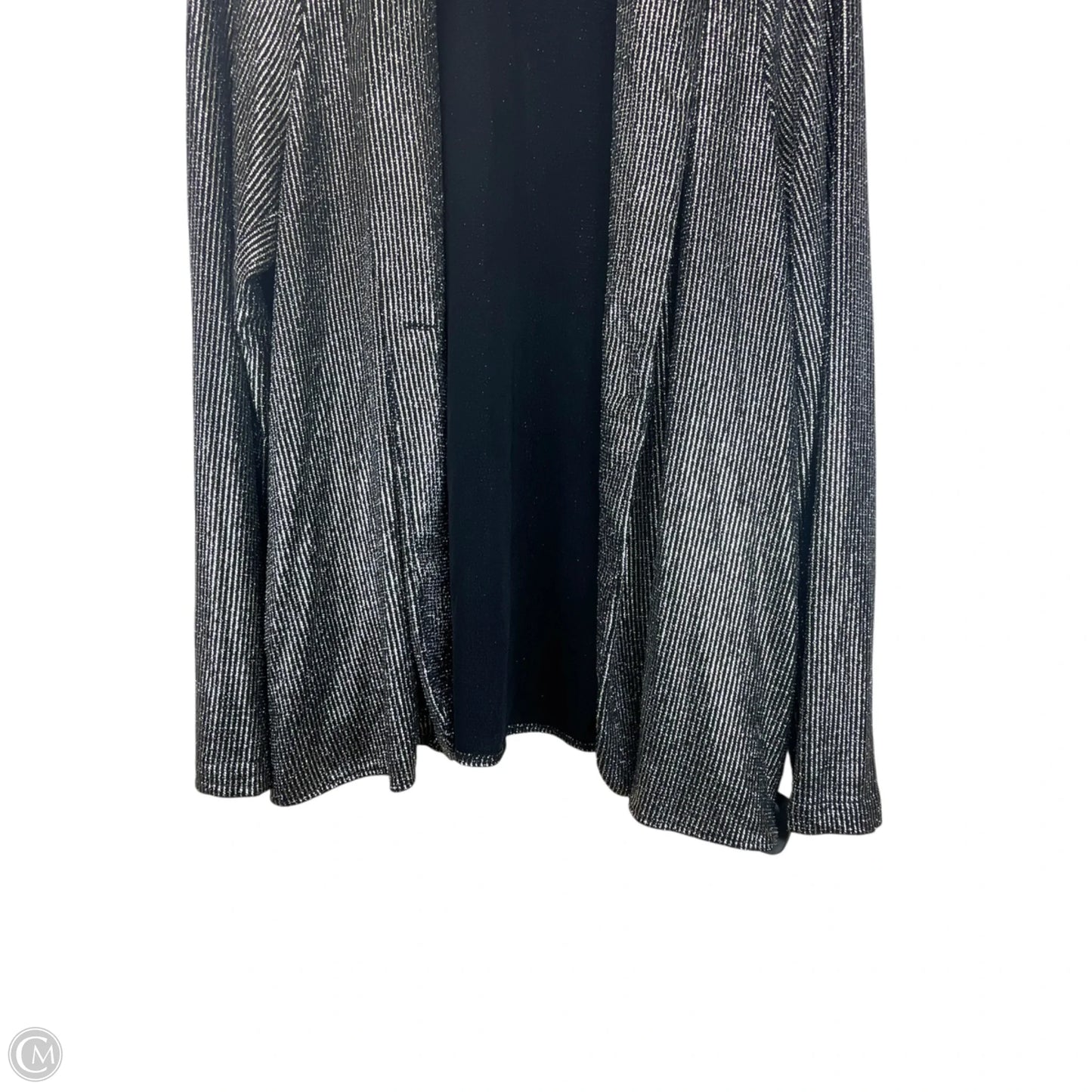 Sweater Cardigan By Mumu In Silver, Size: Xxl