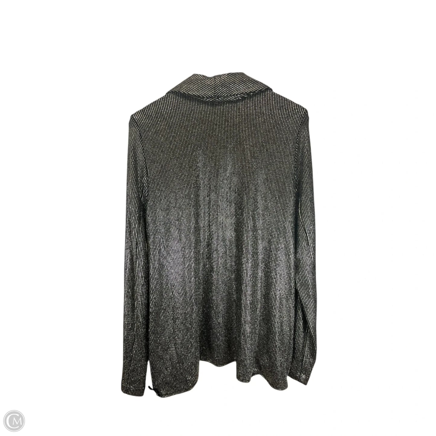 Sweater Cardigan By Mumu In Silver, Size: Xxl