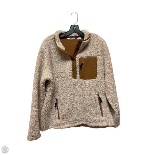 Jacket Faux Fur & Sherpa By Orvis In Tan, Size: L