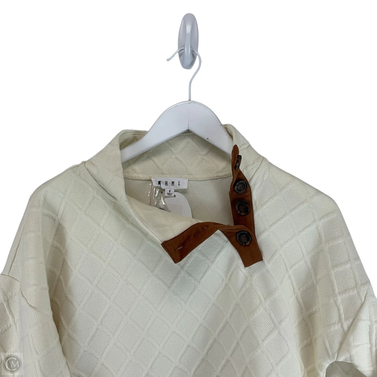 Sweatshirt Collar By Thml In Cream, Size: S