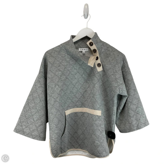Sweatshirt Collar By Thml In Grey, Size: S