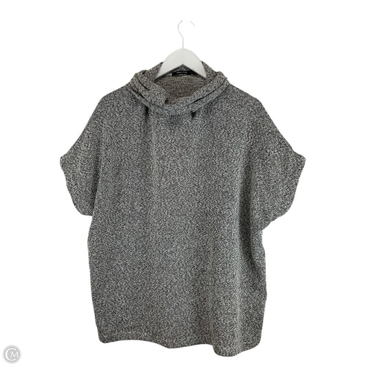 Sweater Short Sleeve By Doe & Rae In Grey, Size: S