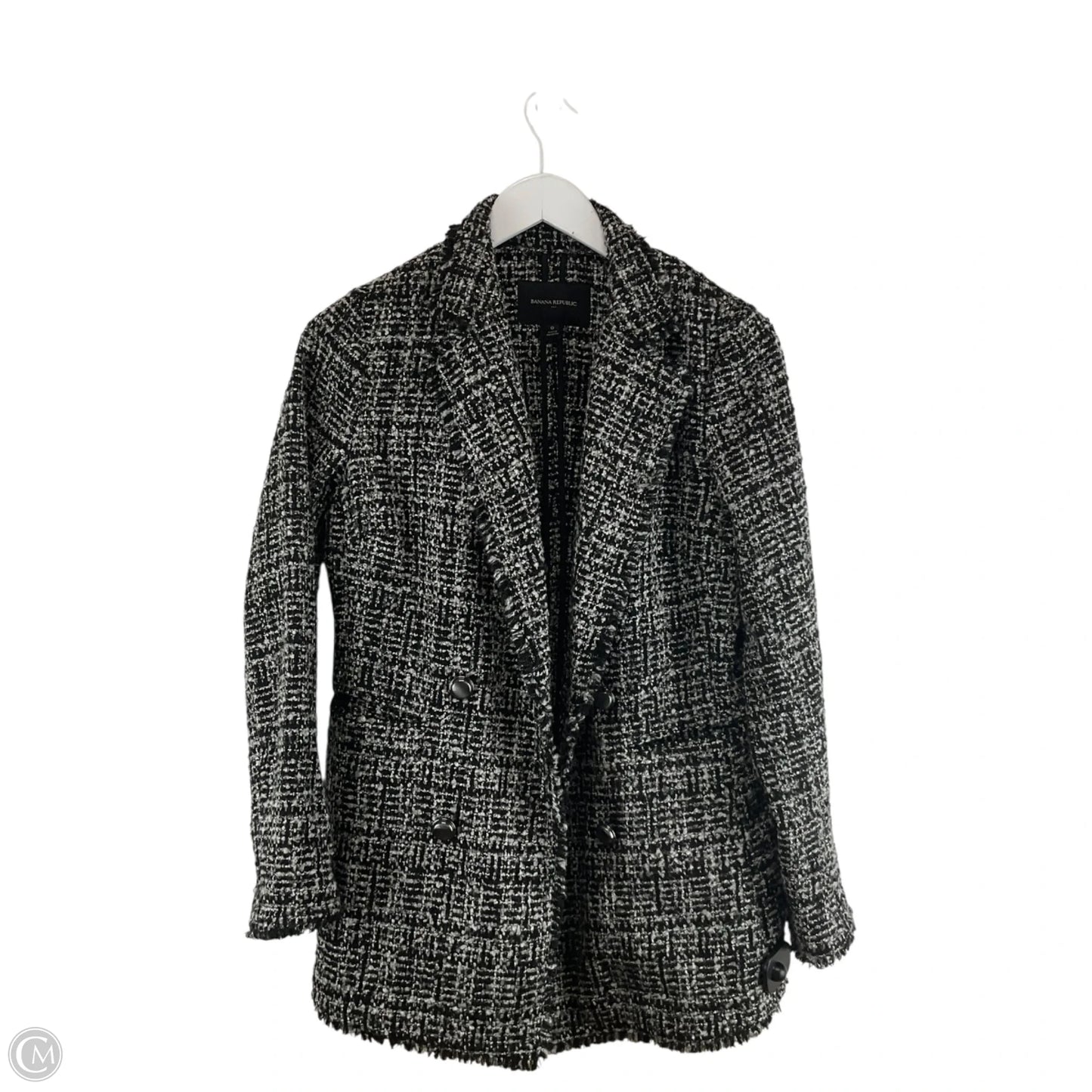 Blazer By Banana Republic In Black & White, Size: 0