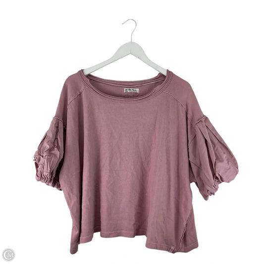 Top Short Sleeve By We The Free In Pink, Size: M