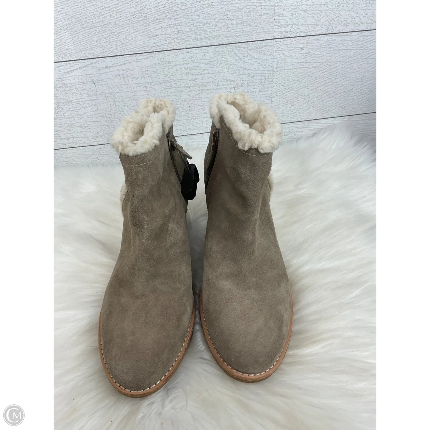 Boots Ankle Heels By Cole-haan In Grey, Size: 8