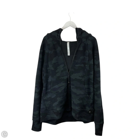 Athletic Sweatshirt Hoodie By Lululemon In Camouflage Print, Size: 20