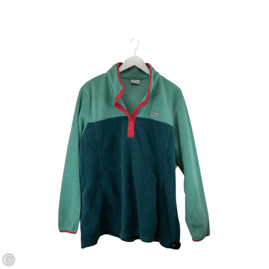 Jacket Fleece By Columbia In Green, Size: 2x