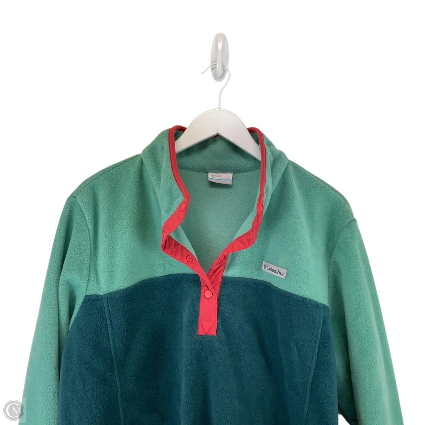 Jacket Fleece By Columbia In Green, Size: 2x