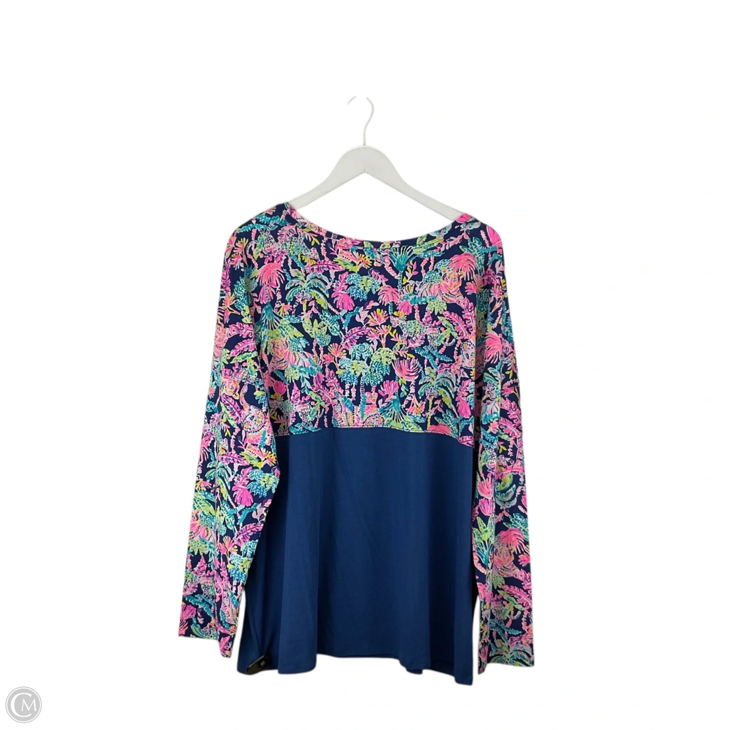 Top Long Sleeve Designer By Lilly Pulitzer In Multi-colored, Size: Xxl