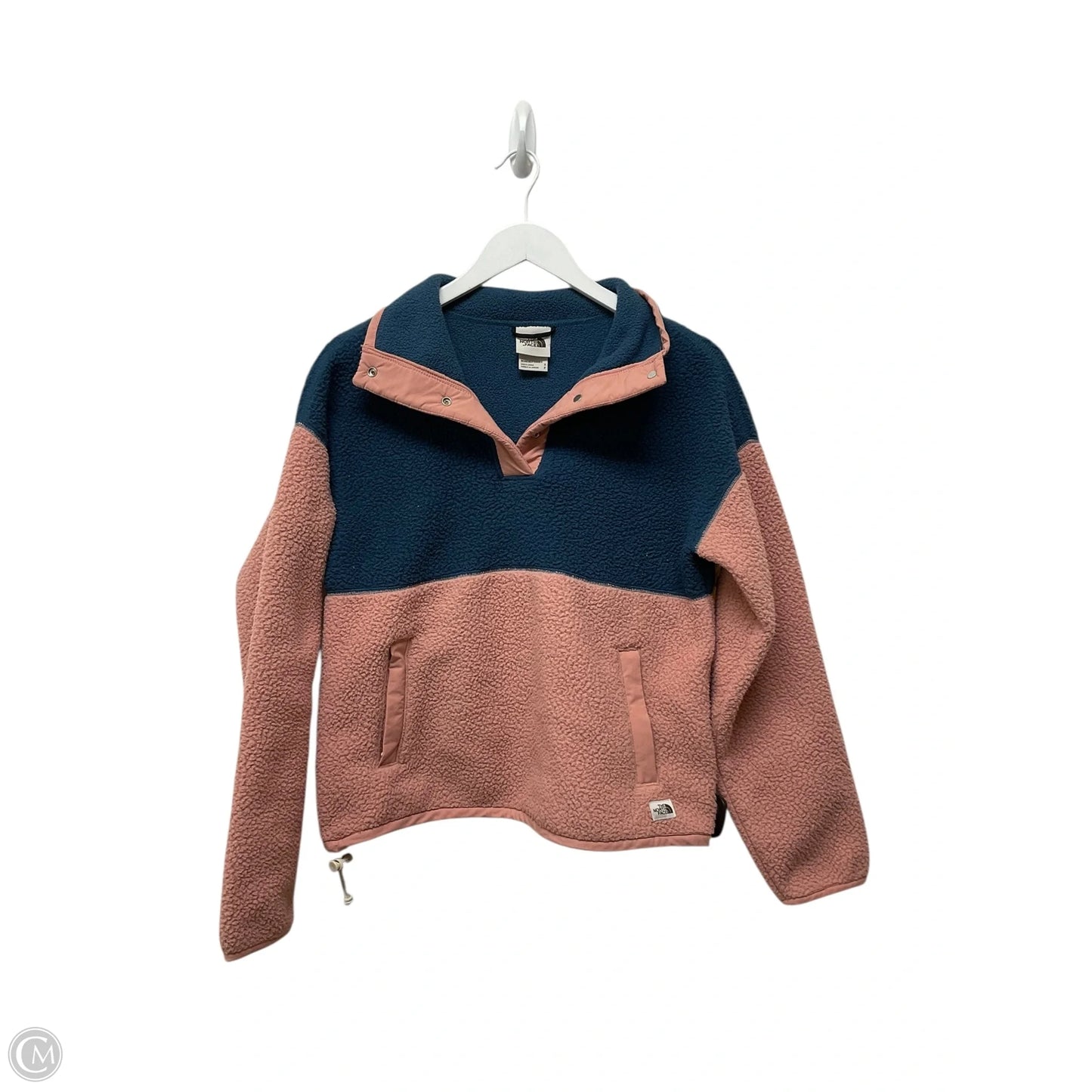 Jacket Faux Fur & Sherpa By The North Face In Blue & Pink, Size: S