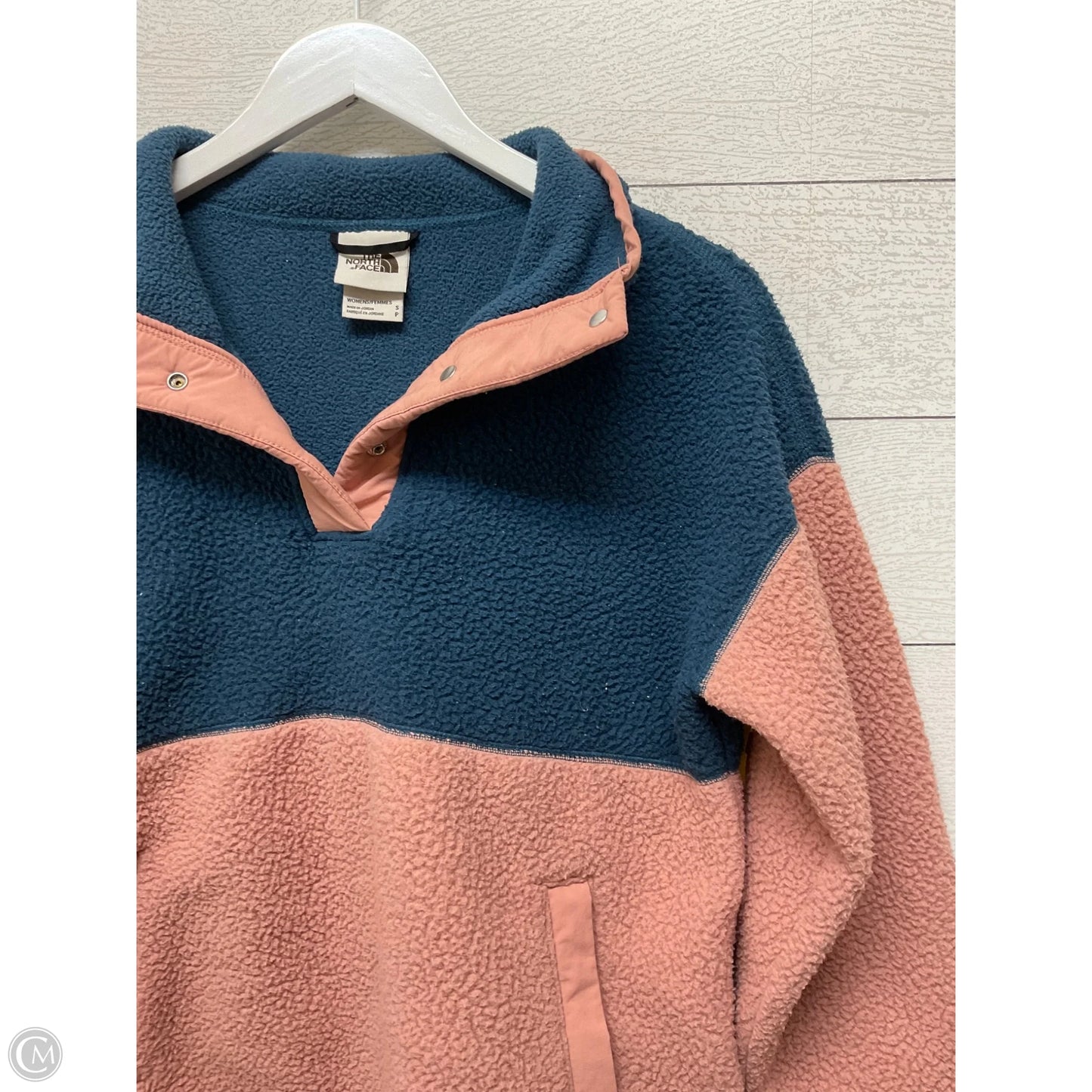 Jacket Faux Fur & Sherpa By The North Face In Blue & Pink, Size: S