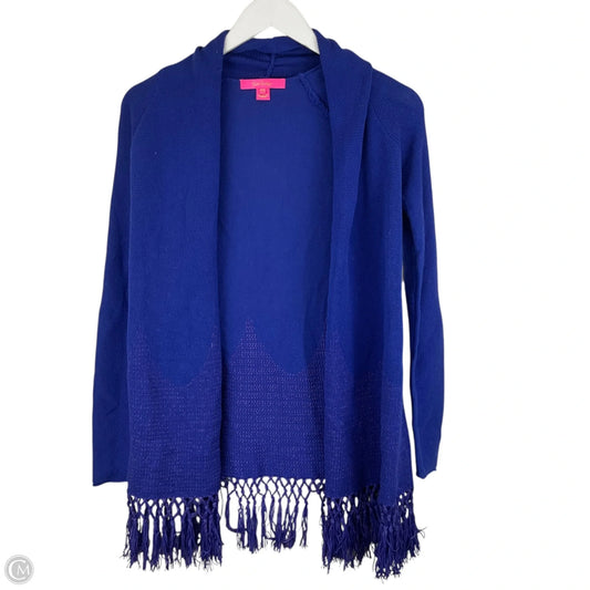 Sweater Cardigan Designer By Lilly Pulitzer In Blue, Size: Xxs