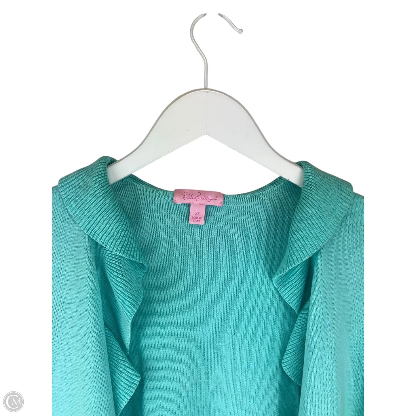 Sweater Cardigan Designer By Lilly Pulitzer In Blue, Size: Xs