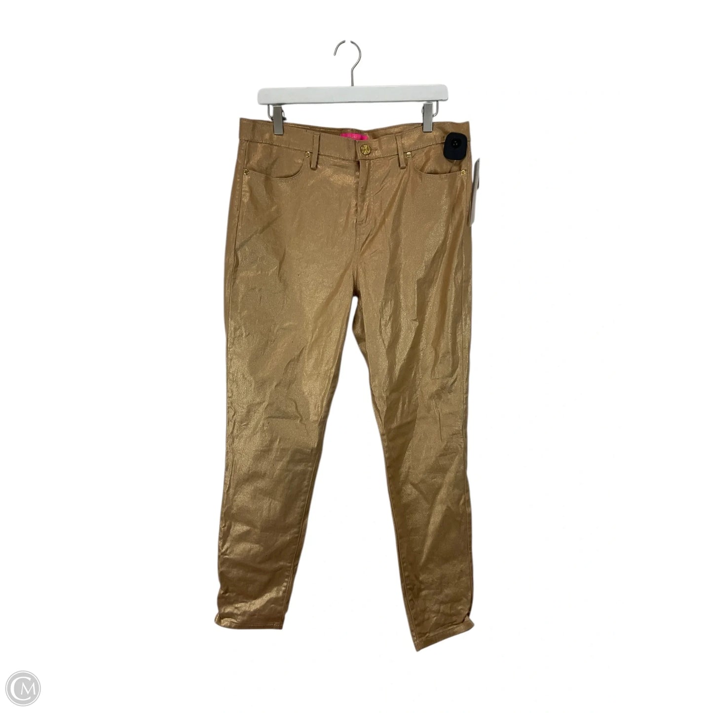 Pants Designer By Lilly Pulitzer In Gold, Size: 14