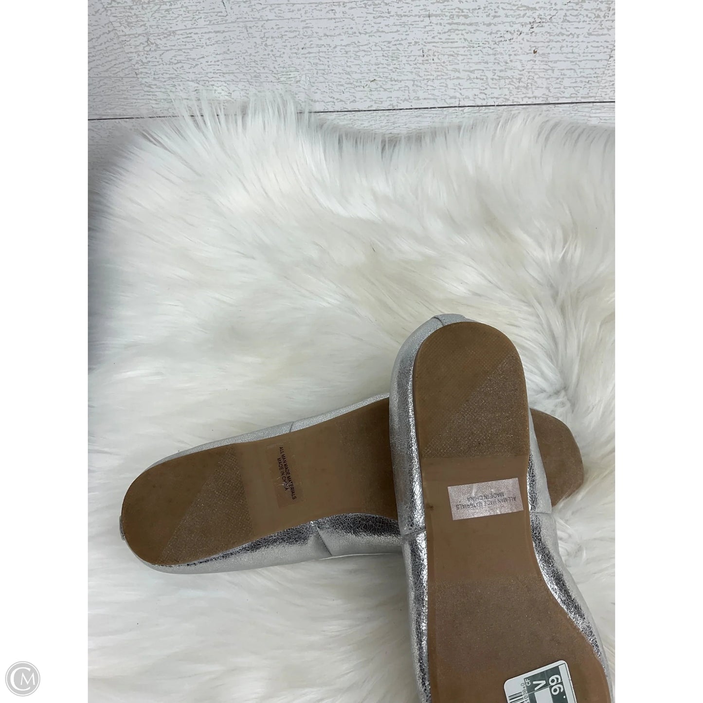 Shoes Flats By Dolce Vita In Silver, Size: 9