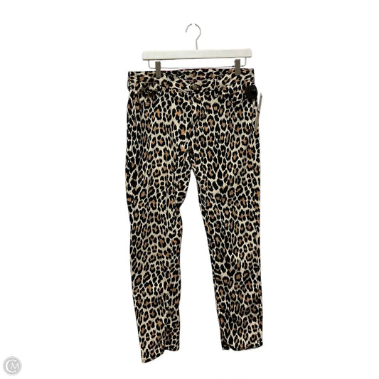 Pants Designer By Kate Spade In Animal Print, Size: 12