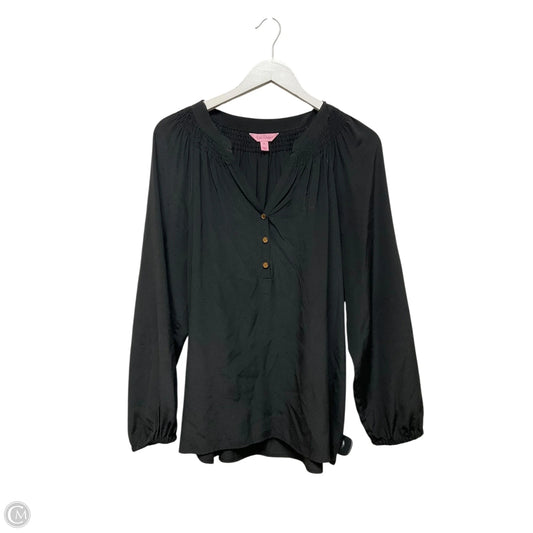 Top Long Sleeve Designer By Lilly Pulitzer In Black, Size: Xl