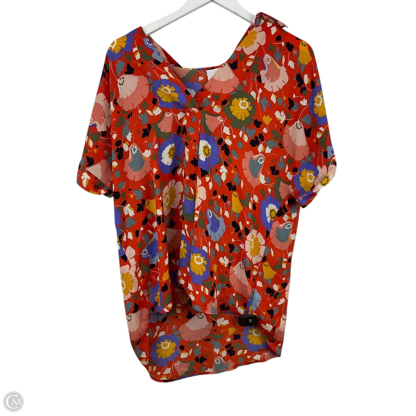 Top Short Sleeve By Cabi In Orange, Size: L