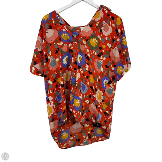 Top Short Sleeve By Cabi In Orange, Size: L