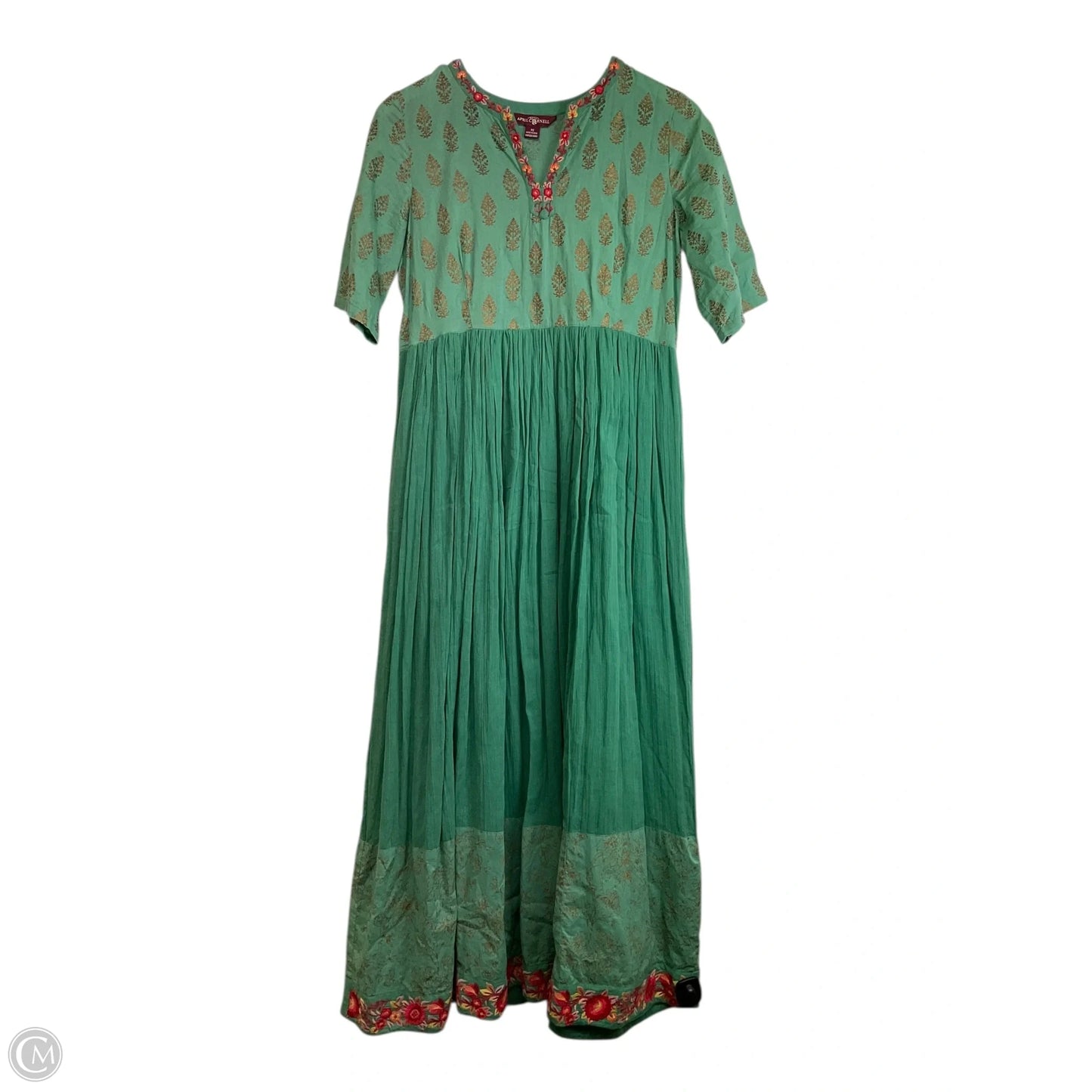 Dress Casual Maxi By April Carnell In Green, Size: Xs