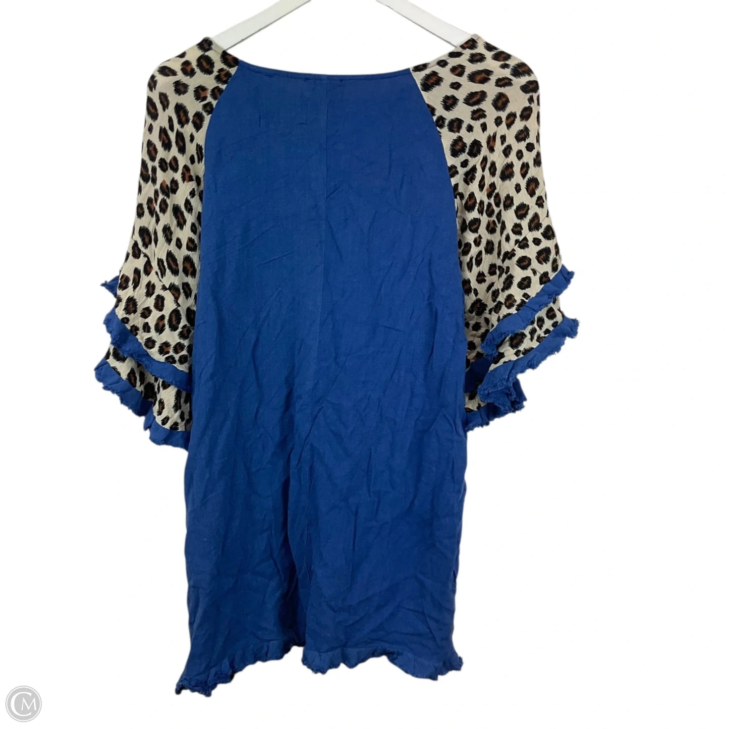 Top Short Sleeve By Umgee In Blue, Size: S
