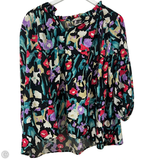 Top Short Sleeve By Entro In Floral Print, Size: M