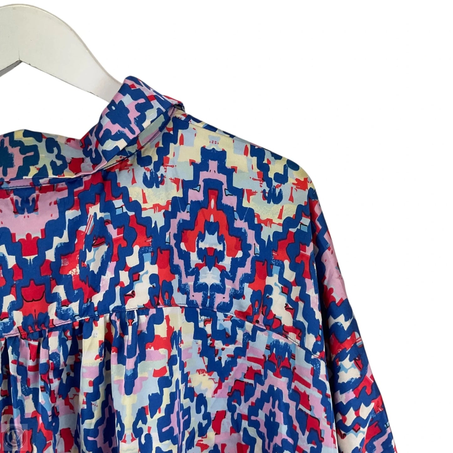 Top Short Sleeve By Ee Some In Blue, Size: M