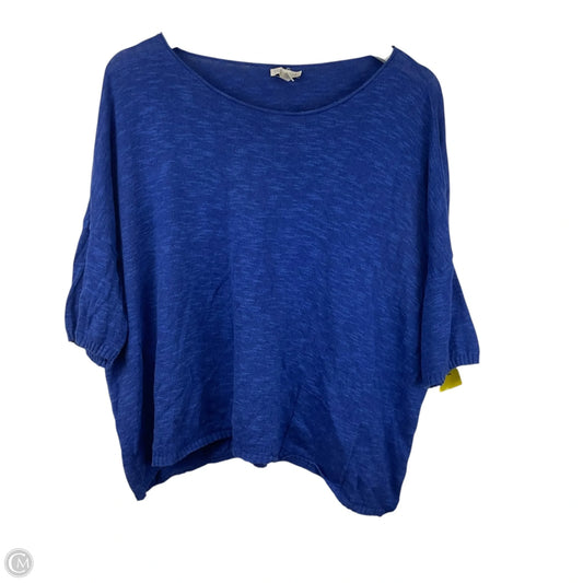 Top Short Sleeve By Eileen Fisher In Blue, Size: M