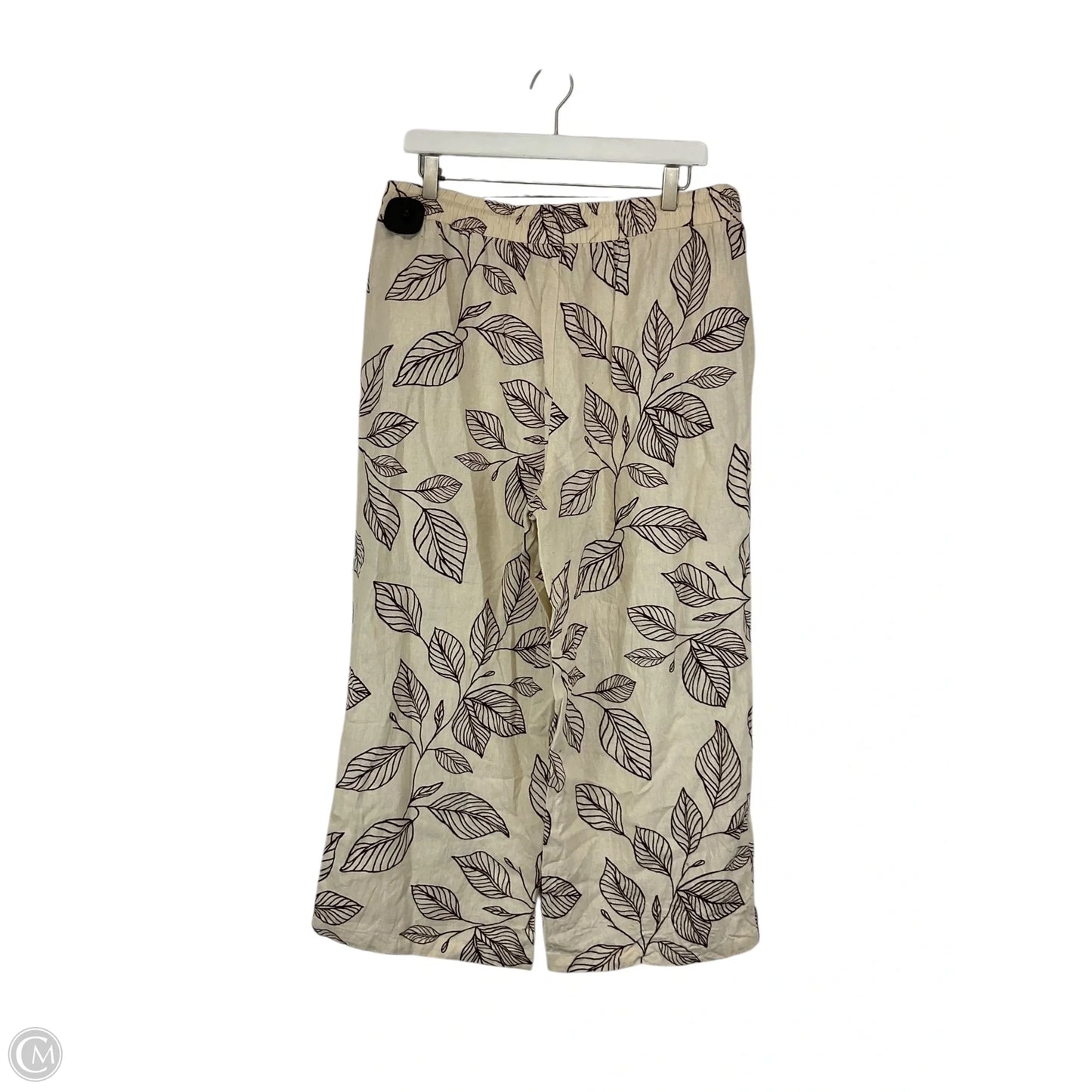 Pants Wide Leg By Calligraphie In Tan, Size: L