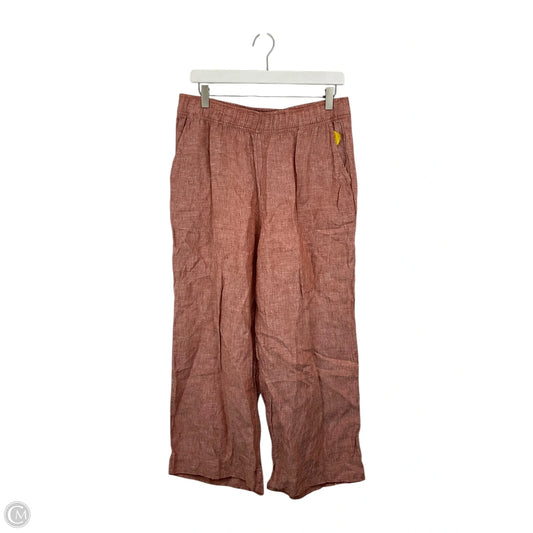 Pants Wide Leg By Tahari In Orange, Size: L