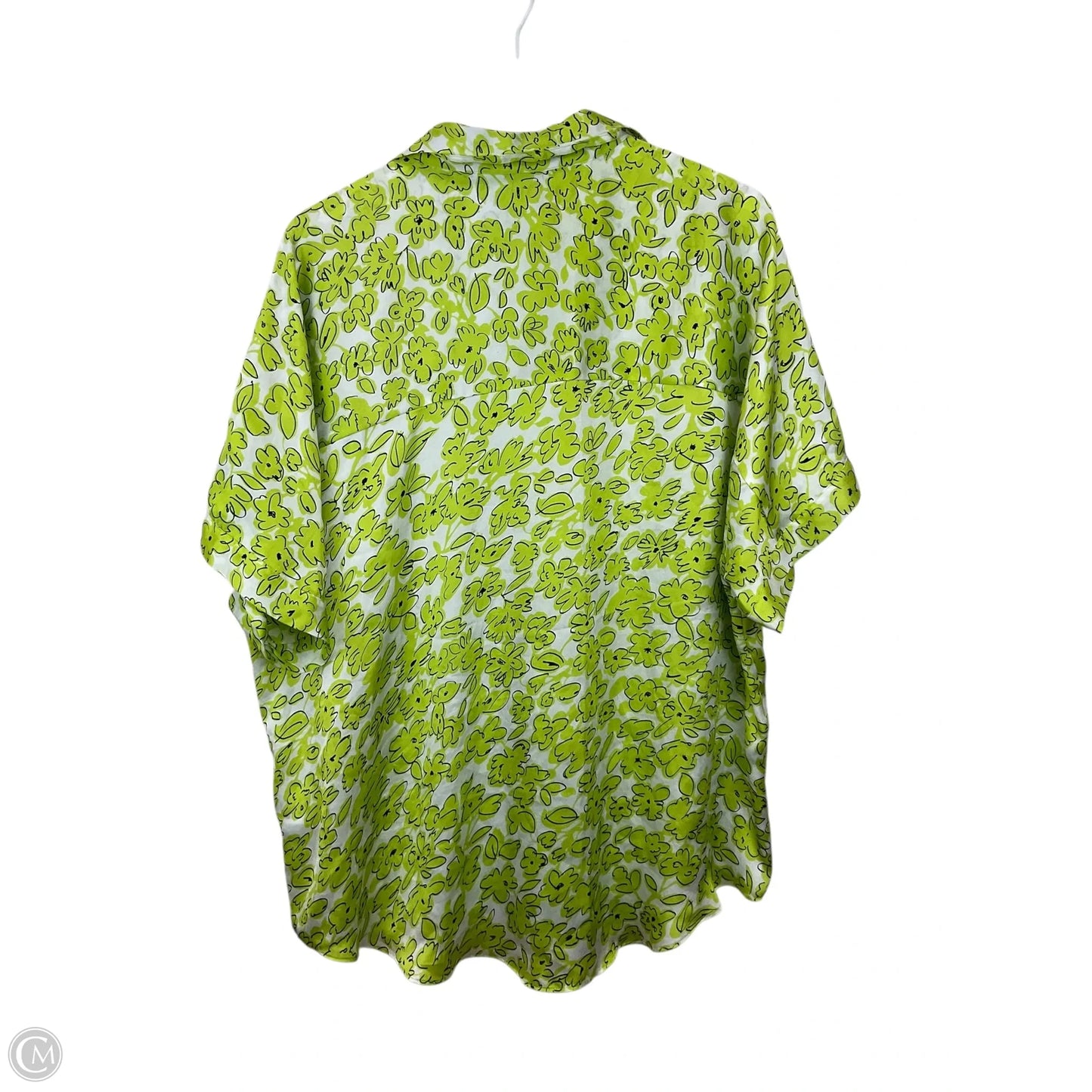 Top Short Sleeve By Alfani In Green, Size: Xl
