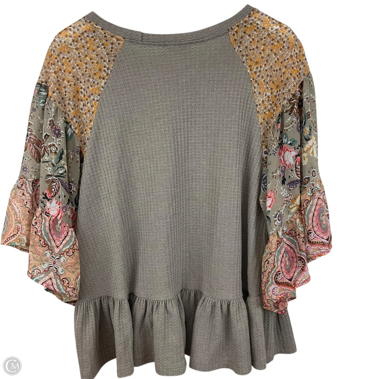 Top Short Sleeve By Umgee In Tan, Size: M