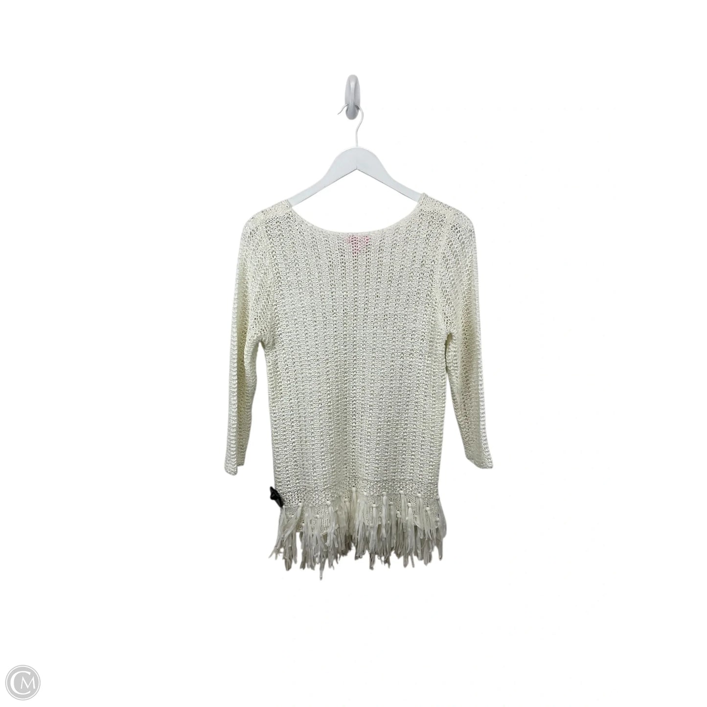 Top Long Sleeve Designer By Lilly Pulitzer In White, Size: M