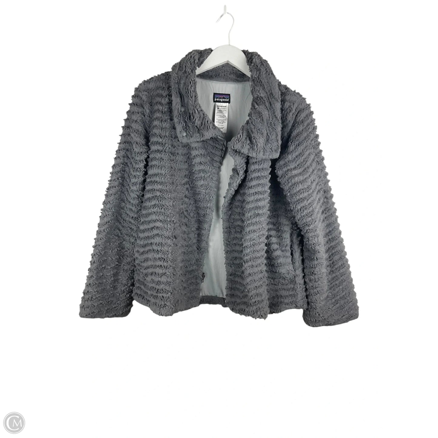 Jacket Faux Fur & Sherpa By Patagonia In Grey, Size: M