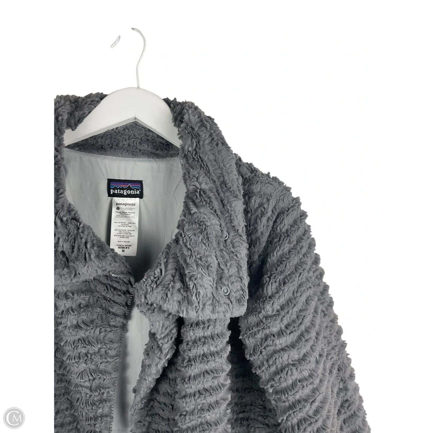 Jacket Faux Fur & Sherpa By Patagonia In Grey, Size: M