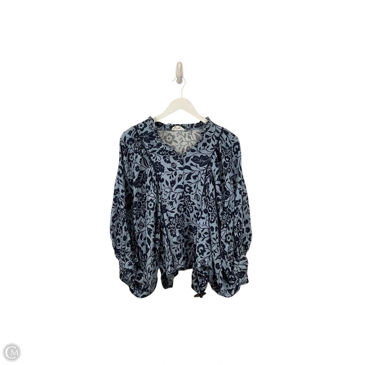 Top Long Sleeve By &merci In Blue, Size: M