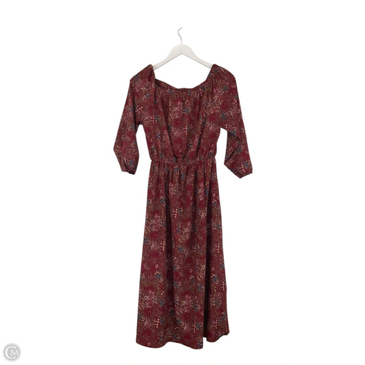 Dress Casual Midi By Pink Lily In Red, Size: S