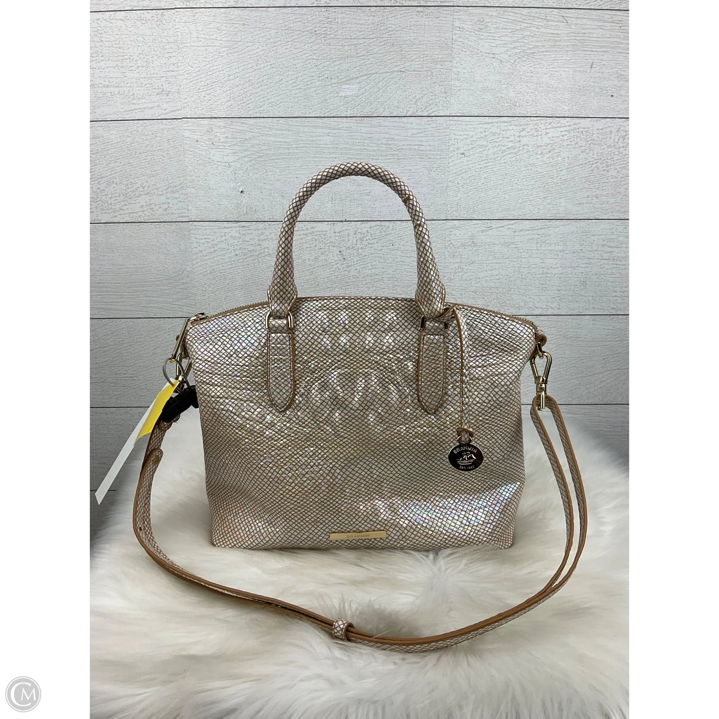 Handbag Designer By Brahmin, Size: Medium