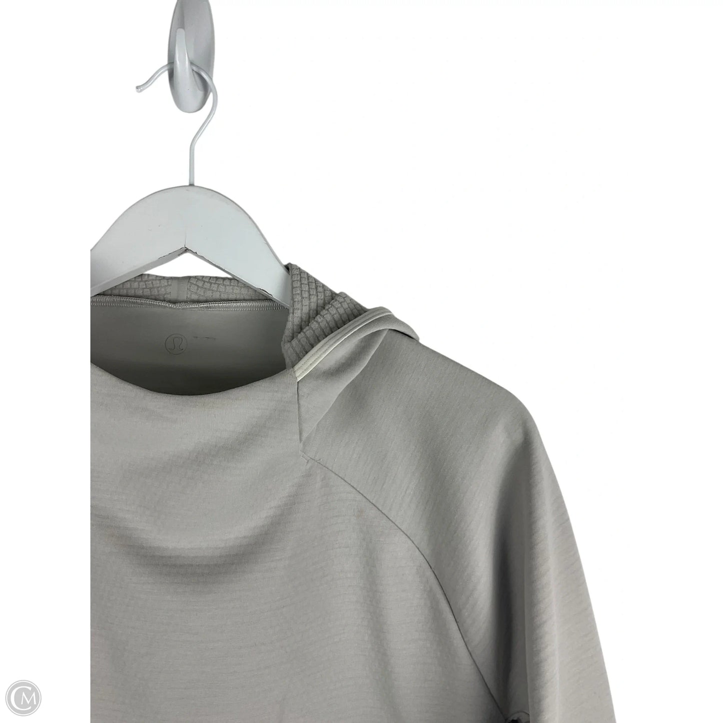Athletic Sweatshirt Collar By Lululemon In Grey, Size: M