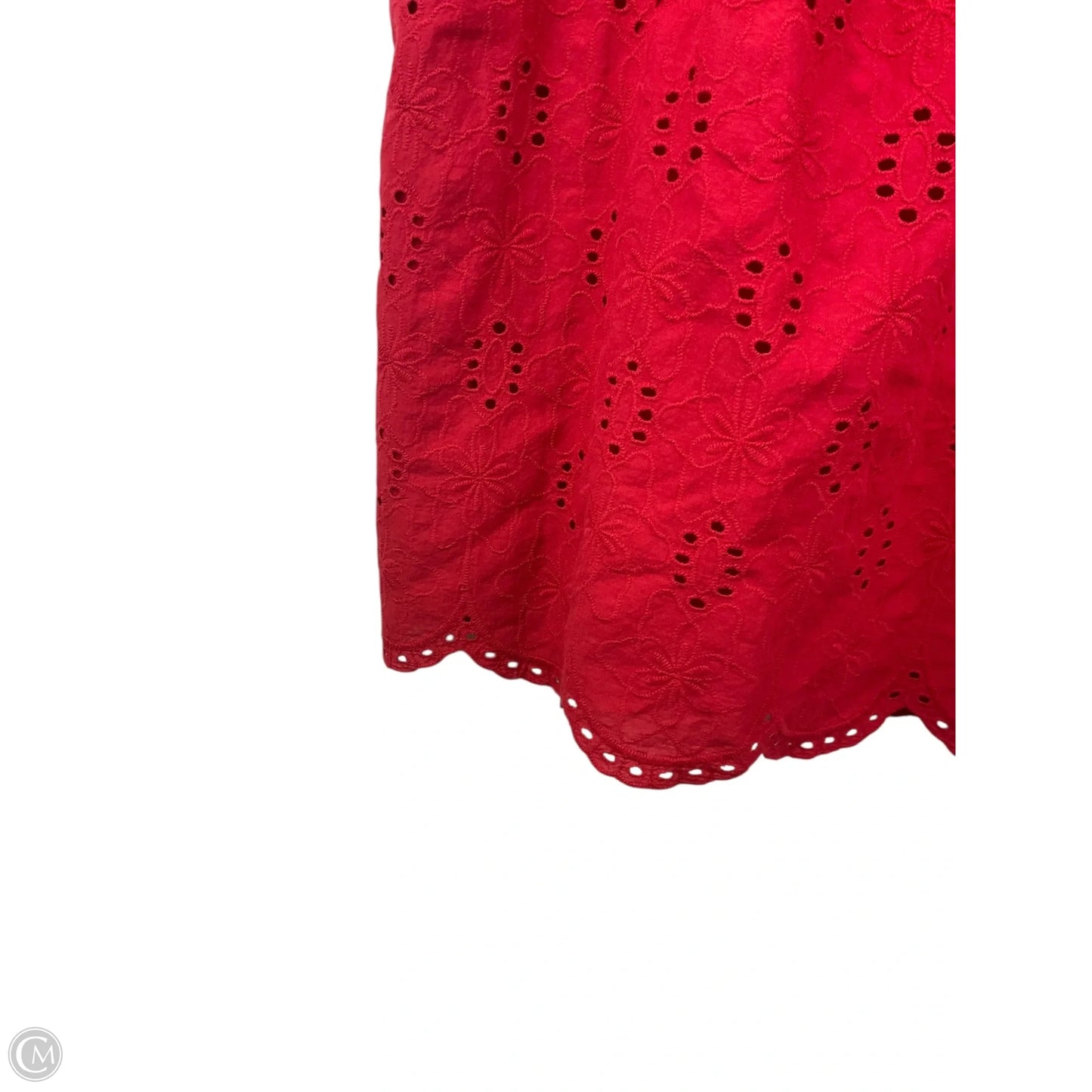 Top Short Sleeve By Knox Rose In Red, Size: L