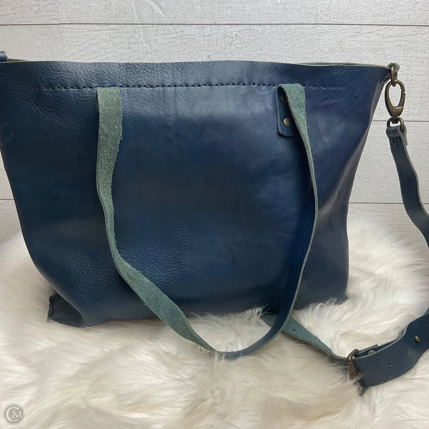 Handbag Leather By Cmb, Size: Large