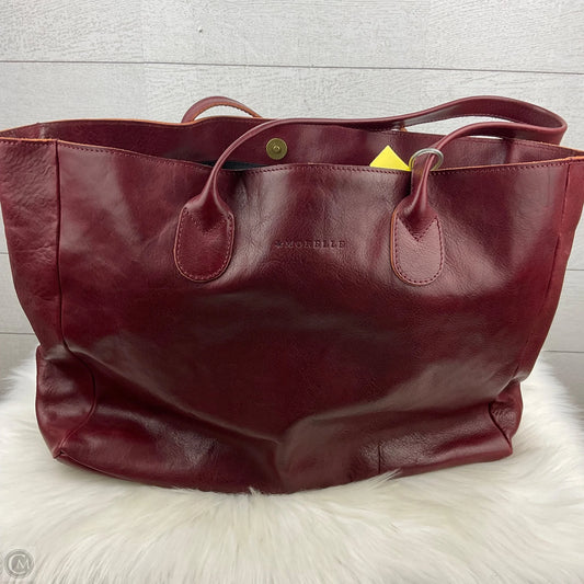 Handbag Leather By Cmb, Size: Medium