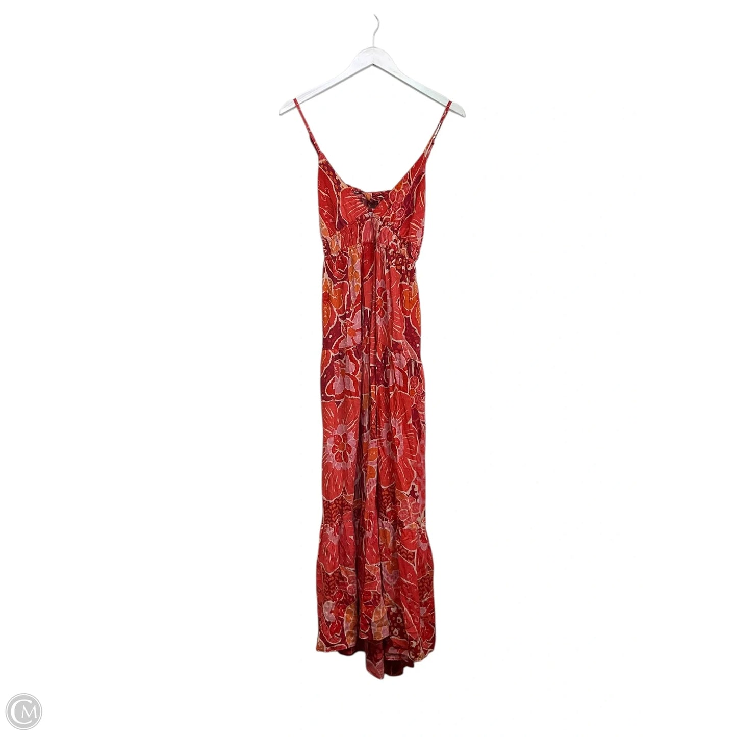 Dress Casual Maxi By Angie In Orange & Red, Size: L