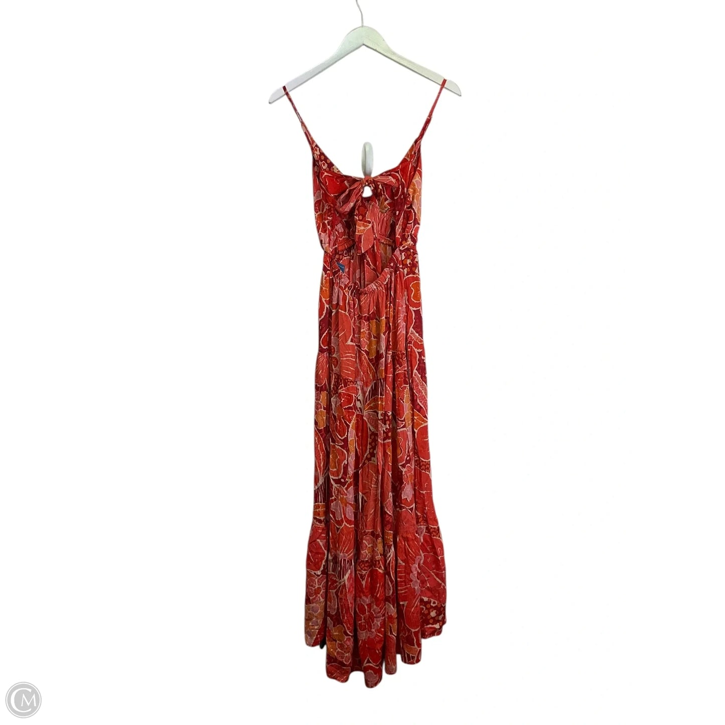 Dress Casual Maxi By Angie In Orange & Red, Size: L
