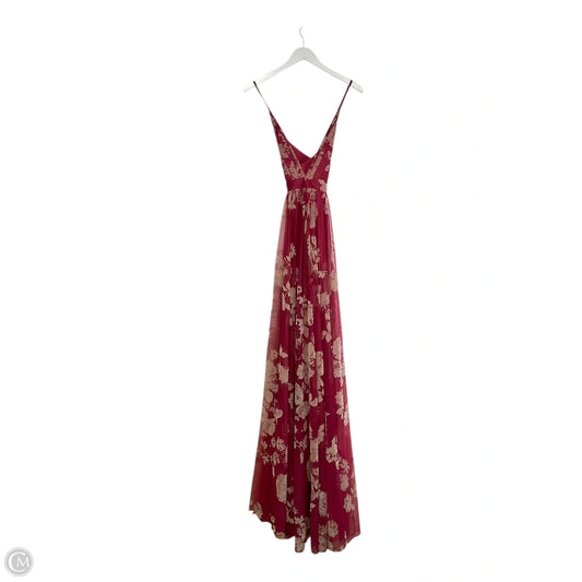 Dress Party Long By Clothes Mentor In Red, Size: S