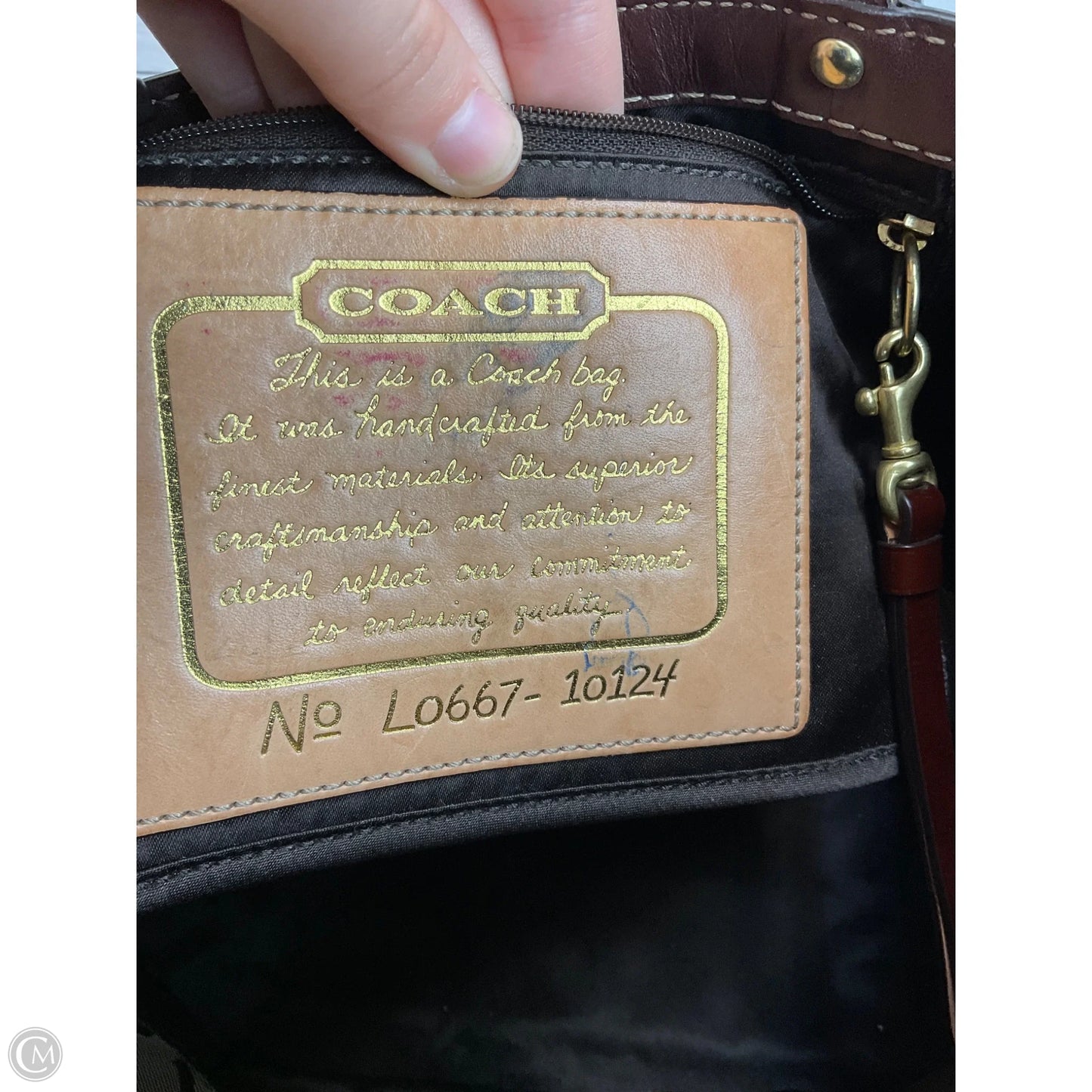 Handbag Designer By Coach, Size: Medium