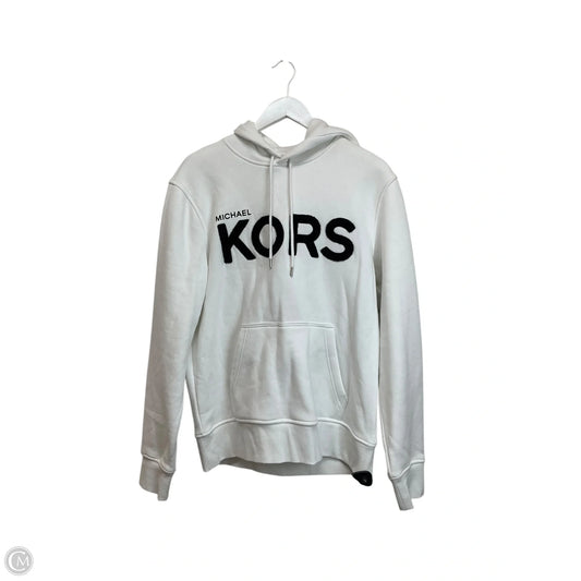 Sweatshirt Hoodie By Michael By Michael Kors In White, Size: M
