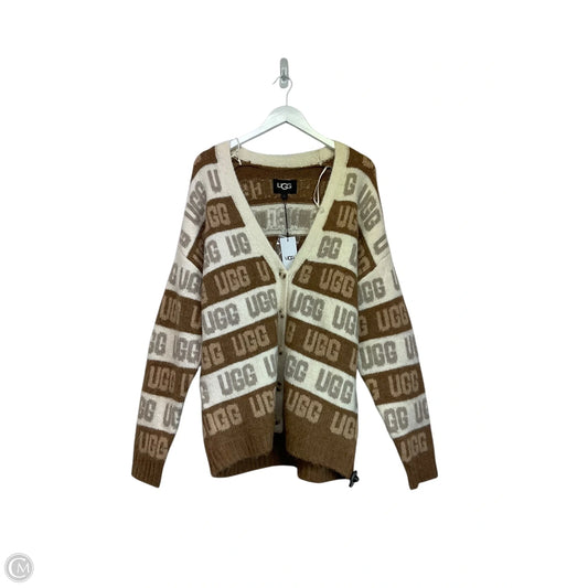 Sweater Cardigan Designer By Ugg In Brown, Size: S