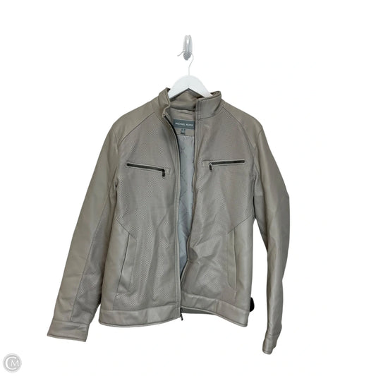 Jacket Moto By Michael By Michael Kors In Grey, Size: S